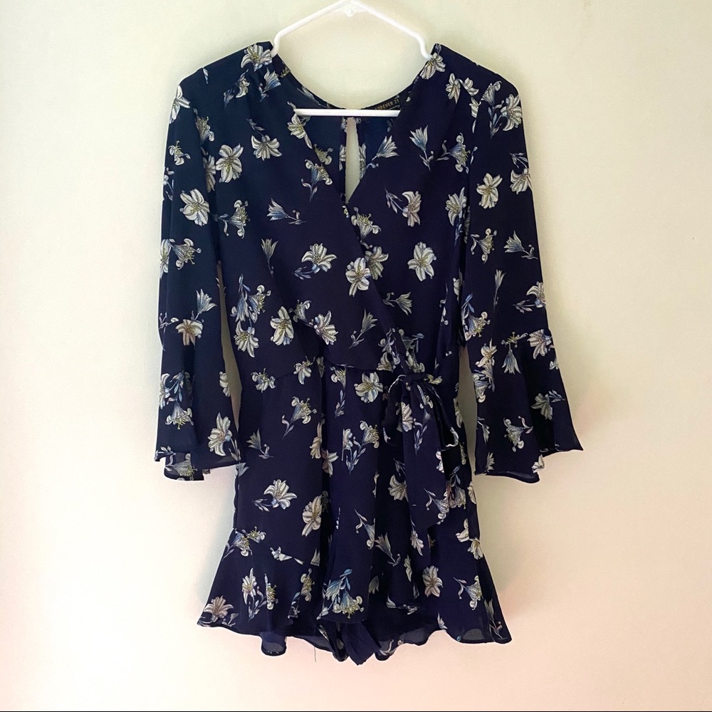 Forever 21 | Floral Ruffle Romper Small - Picture 3 of 5